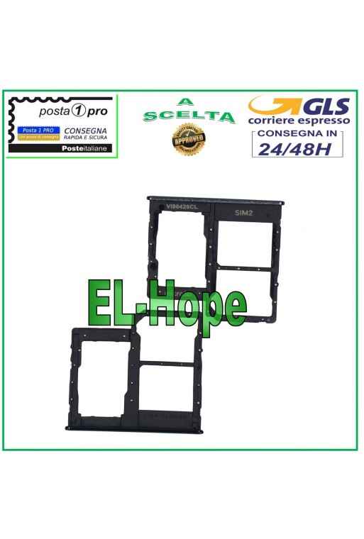 Compartiment pour carte nano SIM et SD pour Samsung Galaxy A31, SM, A315, A315F, noir
