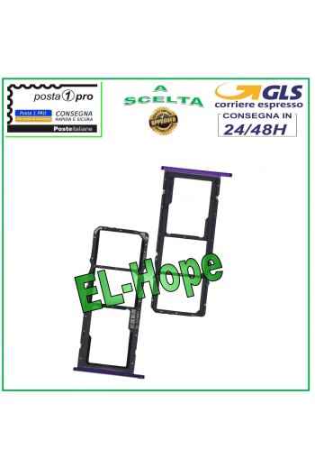 Support de carte SIM et micro SD pour HUAWEI Y6P 2020 MED-LX9 LX9N VIOLET