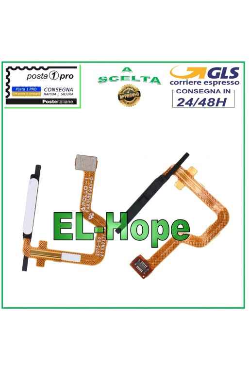 Cle' d empreinte digitale plate et flexible pour Motorola Moto G22 XT2231 XT-2231 Blanc