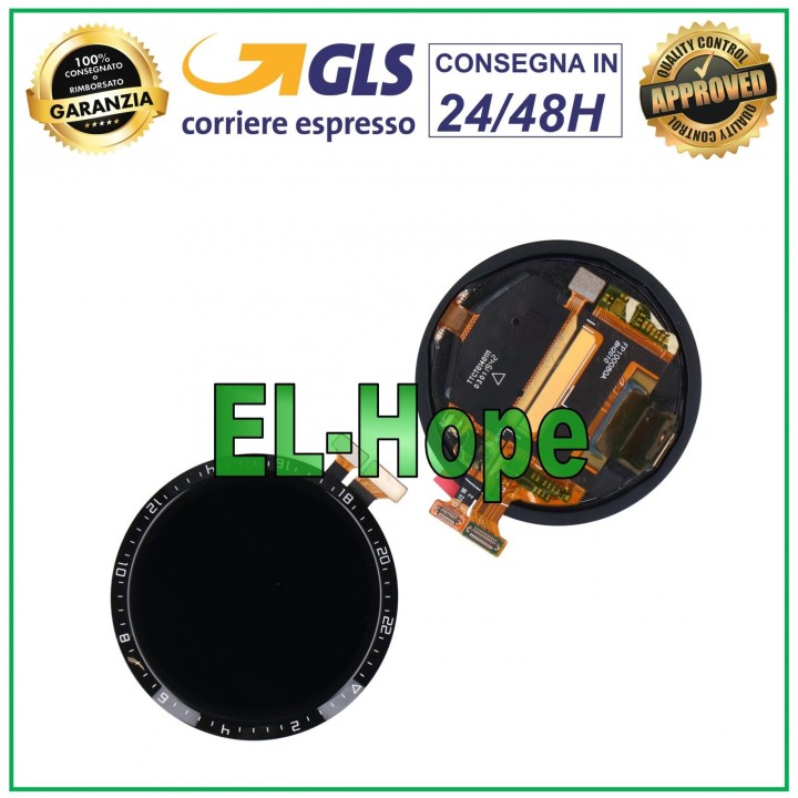 Écran LCD + e'cran tactile pour Huawei Watch GT2 46 mm OLED en verre