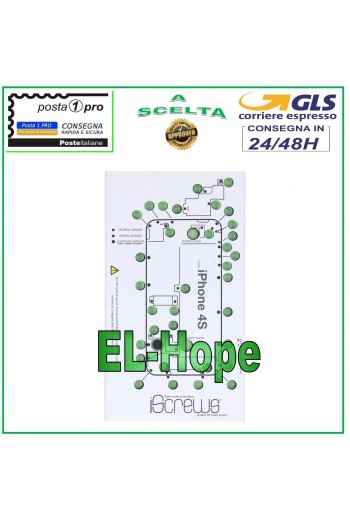 VIS CARTE VIS BOÎTIER PAD ILLUSTRÉ POUR DÉMONTAGE APPLE IPHONE 4S