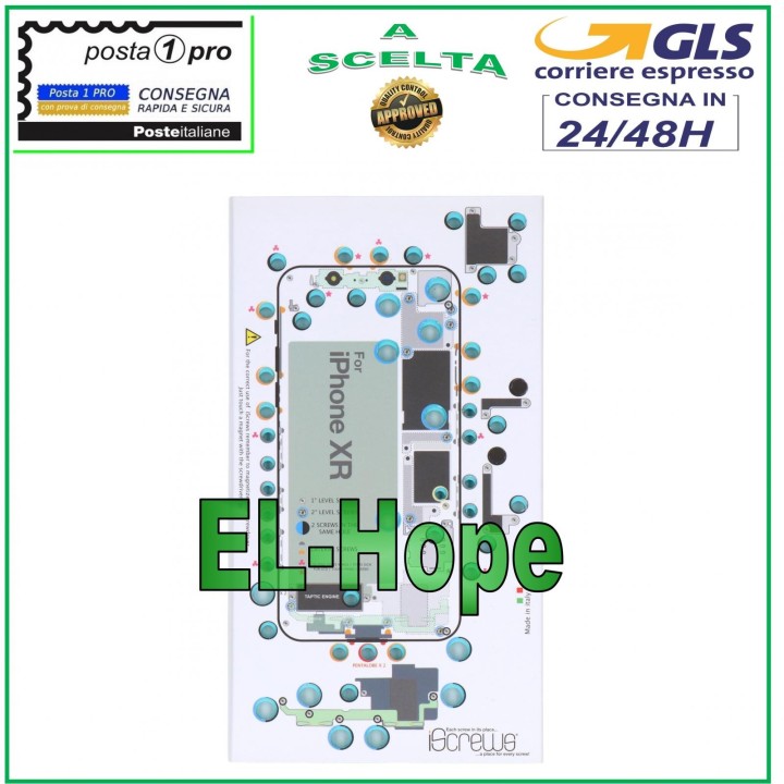 VIS CARTE VIS BOÎTIER ILLUSTRÉ POUR DÉMONTAGE APPLE IPHONE XR