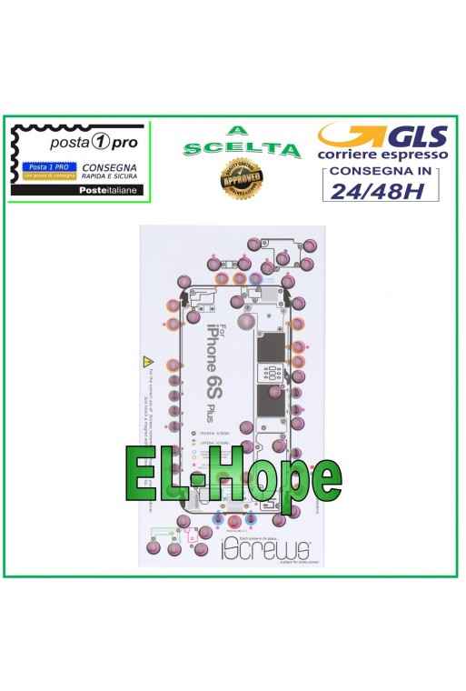VIS CARTE VIS BOÎTIER ILLUSTRÉ POUR DÉMONTAGE APPLE IPHONE 6S PLUS