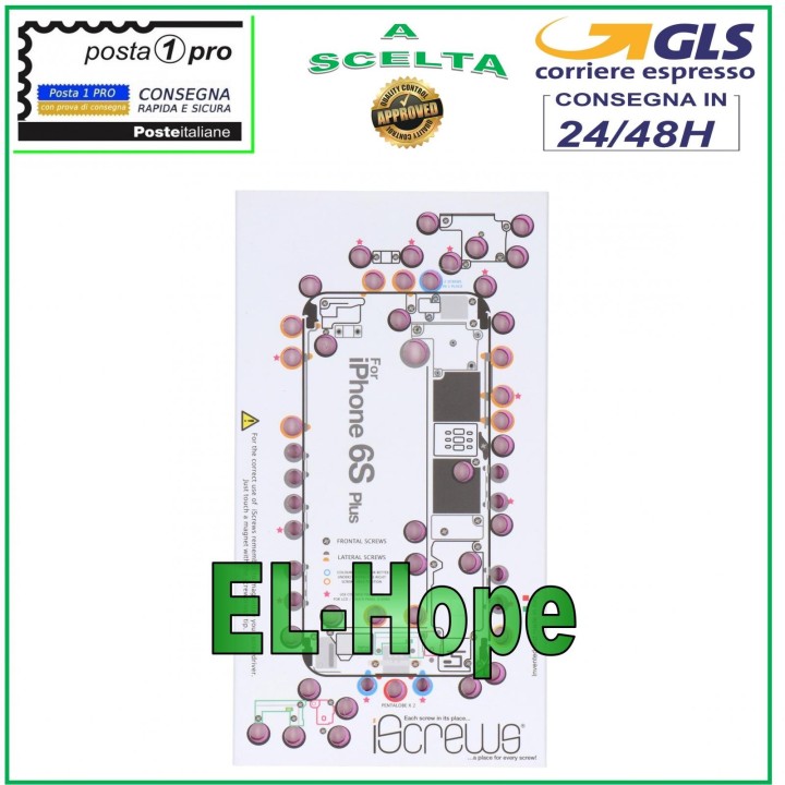 VIS CARTE VIS BOÎTIER ILLUSTRÉ POUR DÉMONTAGE APPLE IPHONE 6S PLUS