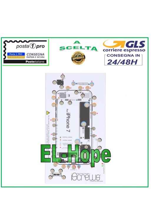 VIS CARTE VIS BOÎTIER PAD ILLUSTRÉ POUR DÉMONTAGE APPLE IPHONE 7