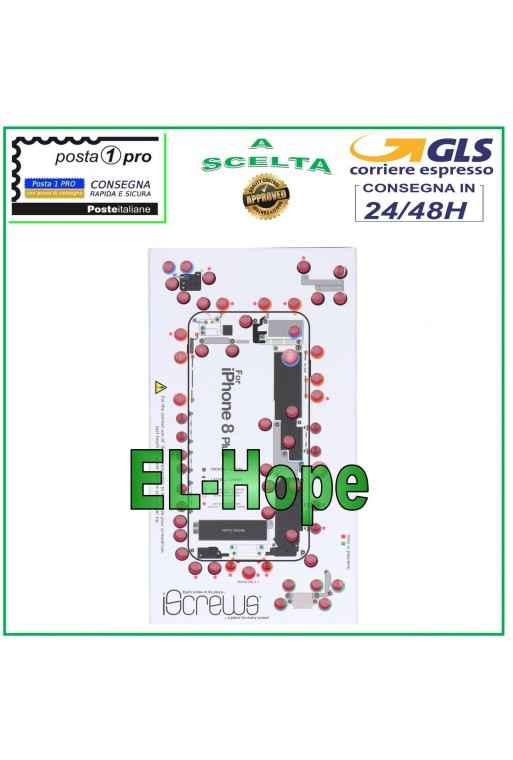 VIS CARTE VIS BOÎTIER PAD ILLUSTRÉ POUR DÉMONTAGE APPLE IPHONE 8 PLUS