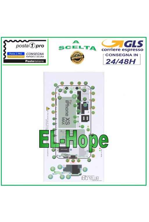 VIS CARTE VIS BOÎTIER ILLUSTRÉ POUR DÉMONTAGE APPLE IPHONE XS MAX