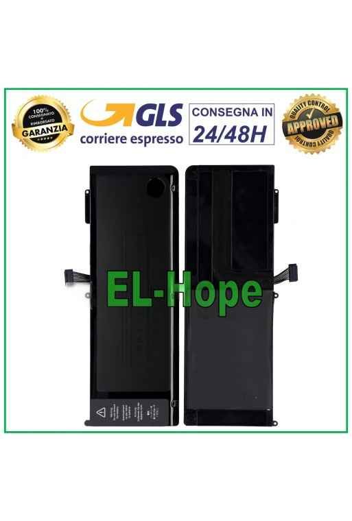 Batterie Li-ion de remplacement A1382 pour Apple MacBook Pro 15 A1286 5200 mAh 10,95 V