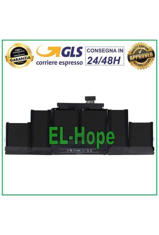 Batterie de remplacement A1417 pour Apple MacBook Pro 15 (2012-2013) A1398 8800 mAh