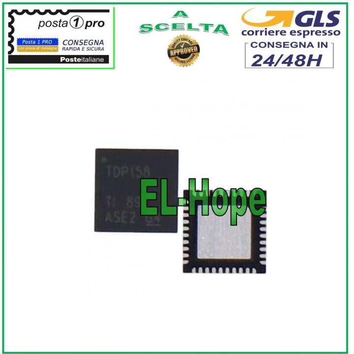 Puce IC HDMI TDP158 pour Xbox One X QFN40, contrôle de sortie audio et vide'o
