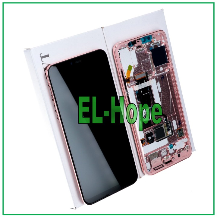 Cadre d e'cran LCD d origine pour Xiaomi Mi 8 Pro, e'cran tactile, verre rose et or rose