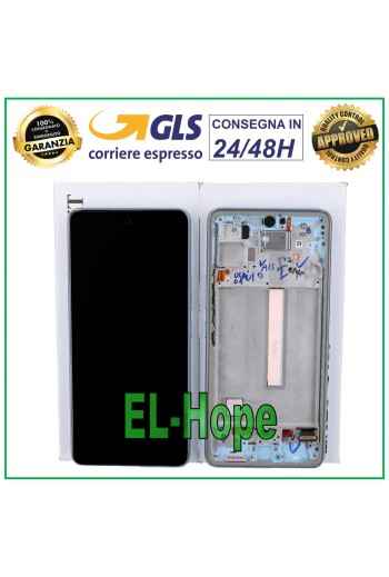 ÉCRAN LCD + CADRE ORIGINAL SAMSUNG GALAXY A53 5G 2022 SM A536 A536B TACTILE BLEU