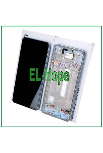 ÉCRAN LCD + CADRE ORIGINAL SAMSUNG GALAXY A53 5G 2022 SM A536 A536B TACTILE BLEU