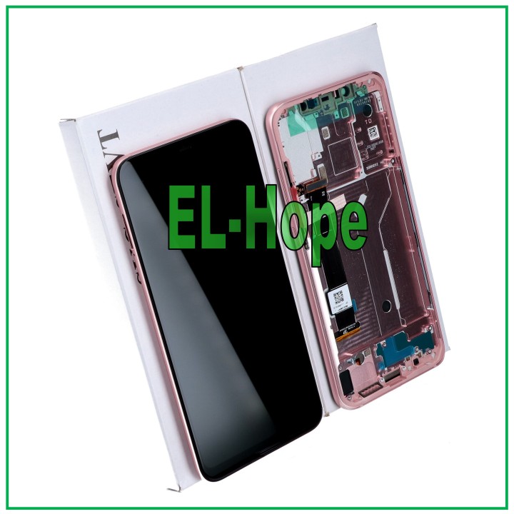 Écran LCD tactile d origine + cadre Xiaomi Mi8 Mi 8 M1803E1A M1803E1C Verre rose