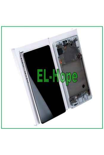 Écran LCD et tactile d origine Samsung Galaxy A71 5G SM-A716 A716F, cadre argente'