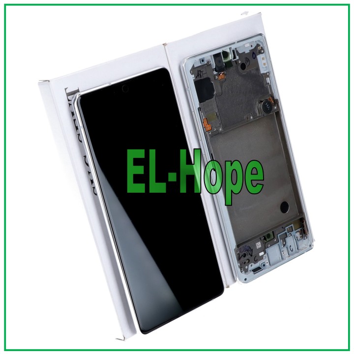 Écran tactile d origine Samsung A71 5G SM-A716 A716F, cadre argente' GH82-22804B