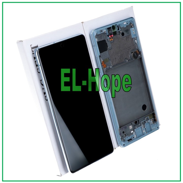 Écran tactile d origine Samsung A71 5G 2020 SM-A716 A716F Cadre bleu GH82-22804C