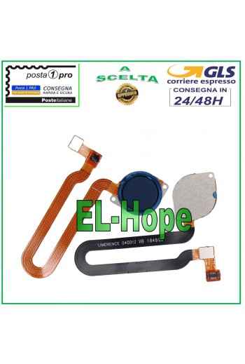 Cle' d empreinte digitale plate Motorola Moto One Vision P50 XT1970 Bleu