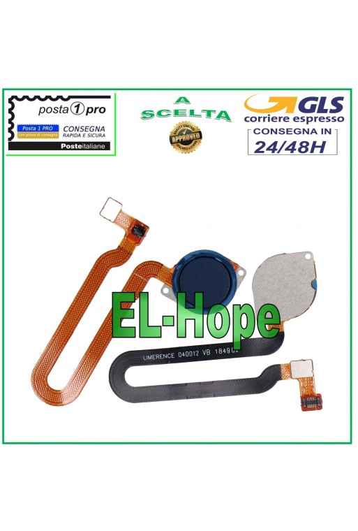 Cle' d empreinte digitale plate Motorola Moto One Vision P50 XT1970 Bleu