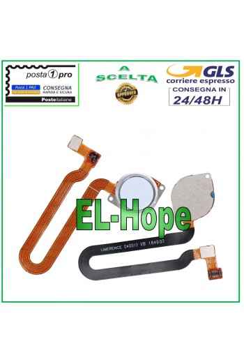 Cle' d empreinte digitale plate et flexible pour Motorola Moto One Vision P50 XT1970, blanche