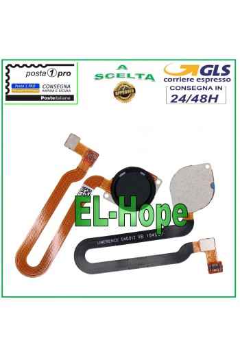 Cle' d empreinte digitale plate et flexible pour Motorola Moto One Vision P50 XT1970, noire