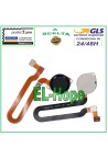 Cle' d empreinte digitale plate et flexible pour Motorola Moto One Vision P50 XT1970, noire