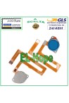 Cle' d empreinte digitale plate et flexible pour Motorola Moto G8 Play XT2015 Bleu