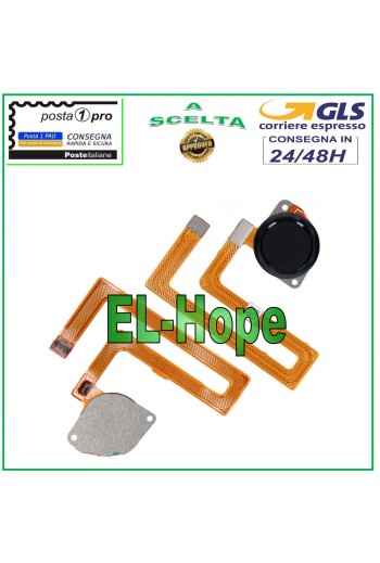 Cle' d empreinte digitale plate et flexible pour Motorola Moto G8 Play XT2015, noire
