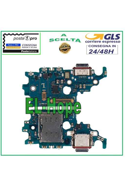 CONNECTEUR DE CHARGE SAMSUNG GALAXY S21 SM-G991 F + MICROPHONE LECTEUR SIM DOCK