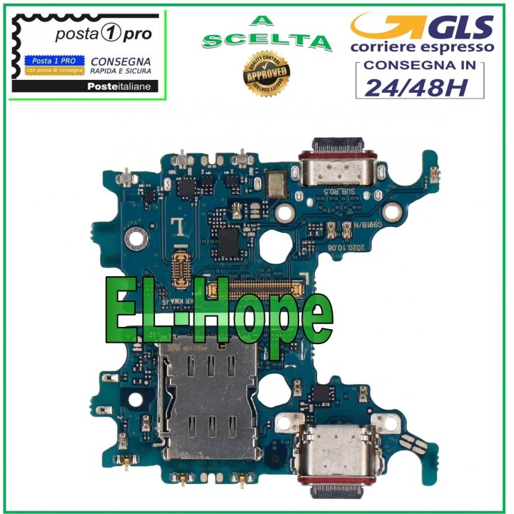 CONNECTEUR DE CHARGE SAMSUNG GALAXY S21 SM-G991 F + MICROPHONE LECTEUR SIM DOCK