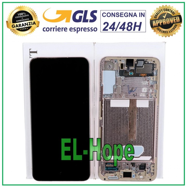 Écran + cadre d origine Samsung S22+ Plus 2022 SM-S906 Touch Violet GH82-27500F