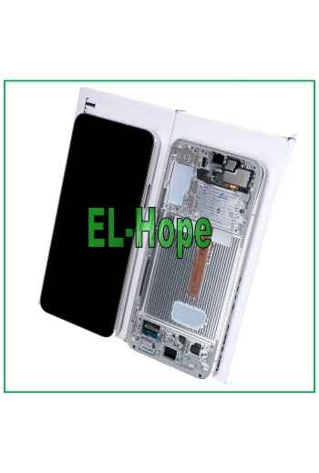 Écran LCD + cadre d origine Samsung Galaxy S22 Plus 2022 SM-S906 tactile blanc