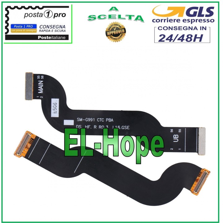 Carte me're avec e'cran LCD plat et flexible pour Samsung Galaxy S21 SM-G991