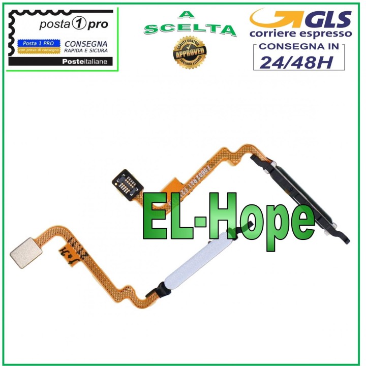 Touche d alimentation flexible et plate pour Xiaomi Redmi Note 10S 4G Argente'