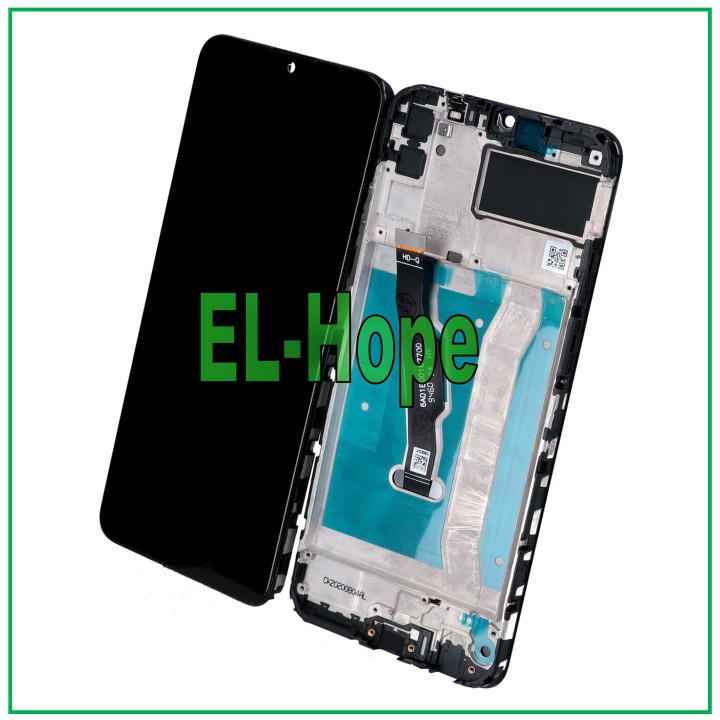 Écran LCD + châssis pour Huawei Y6P 2020 MED-LX9 MED-LX9N Écran tactile en verre noir