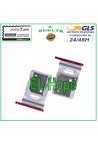 Compartiment double carte nano SIM pour Samsung Galaxy S20 FE SM G780 F Rouge
