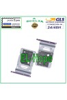 Compartiment pour chariot double carte nano SIM Samsung Galaxy S20 FE SM G780 F Violet