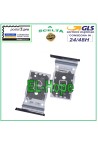 Compartiment pour chariot double carte nano SIM pour Samsung Galaxy S21 FE 5G SM-G990B Noir