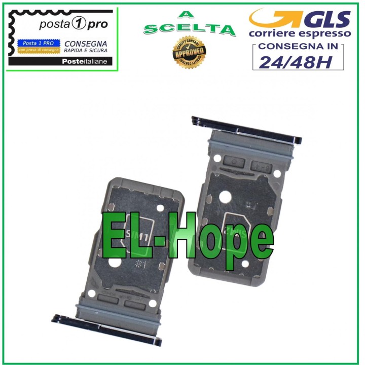 COMPARTIMENT POUR CARTE SIM DOUBLE NANO SAMSUNG GALAXY S21+ PLUS SM-G996 GRIS