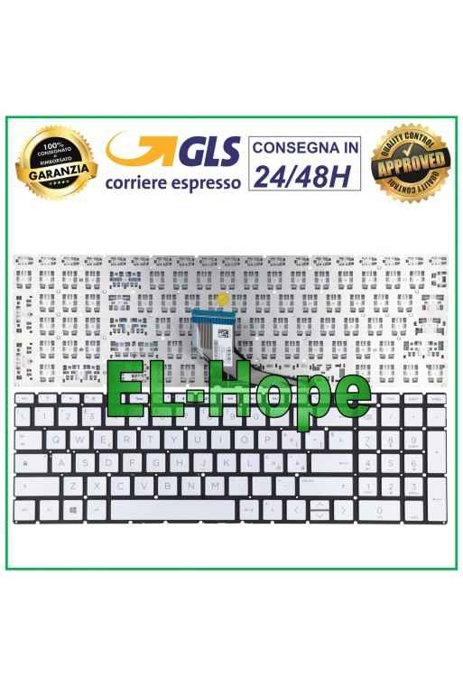 Clavier ITA pour ordinateur portable HP 15-DW 15-DW2023NL 15-DW0070NL 15-DW1076NL, argent
