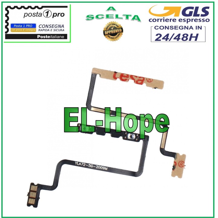 Touches late'rales plates et flexibles pour augmenter ou diminuer le volume sur OPPO A73 5G (CPH2161)