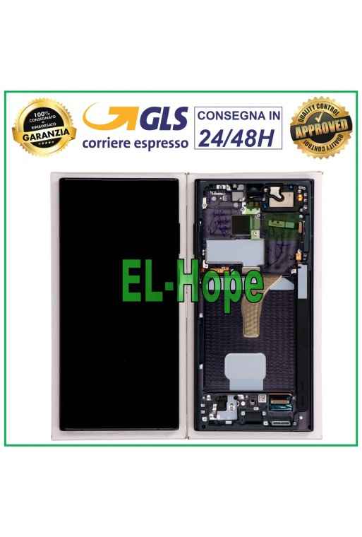 Écran LCD d origine Samsung Galaxy S22 Ultra SM-S908, e'cran tactile noir