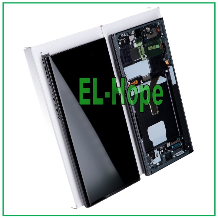 Cadre d origine, e'cran tactile noir pour Samsung S22 Ultra SM-S908 (GH82-27488A)