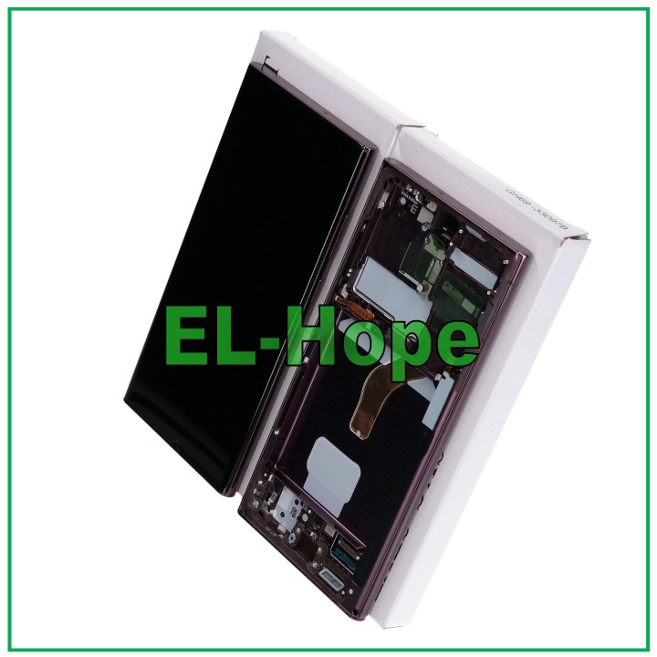 Cadre et e'cran d origine pour Samsung S22 Ultra SM-S908 Touch Bordeaux GH82-27488B
