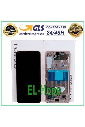 Écran LCD d origine Samsung Galaxy S22 2022 SM-S901 tactile or rose