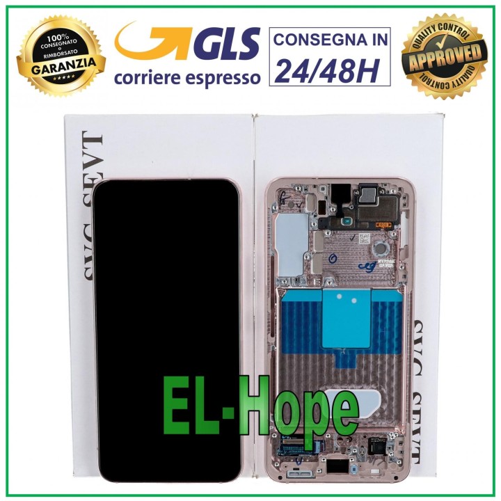 Écran d origine Samsung S22 2022 SM-S901 tactile or rose GH82-27520D