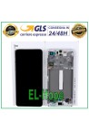 Écran tactile LCD d origine pour Samsung S21 FE SM-G990, cadre blanc, GH82-26420B