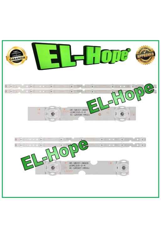 KIT 4 BARRES LED POUR TV 55 TCL 4C-LB5507-HR02J 4C-LB5508-HR02J 55HR330M07B2