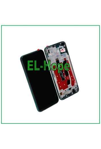 Cadre d e'cran LCD pour Huawei P40 Lite JNY-L21A JNY-LX1, e'cran tactile en verre vert