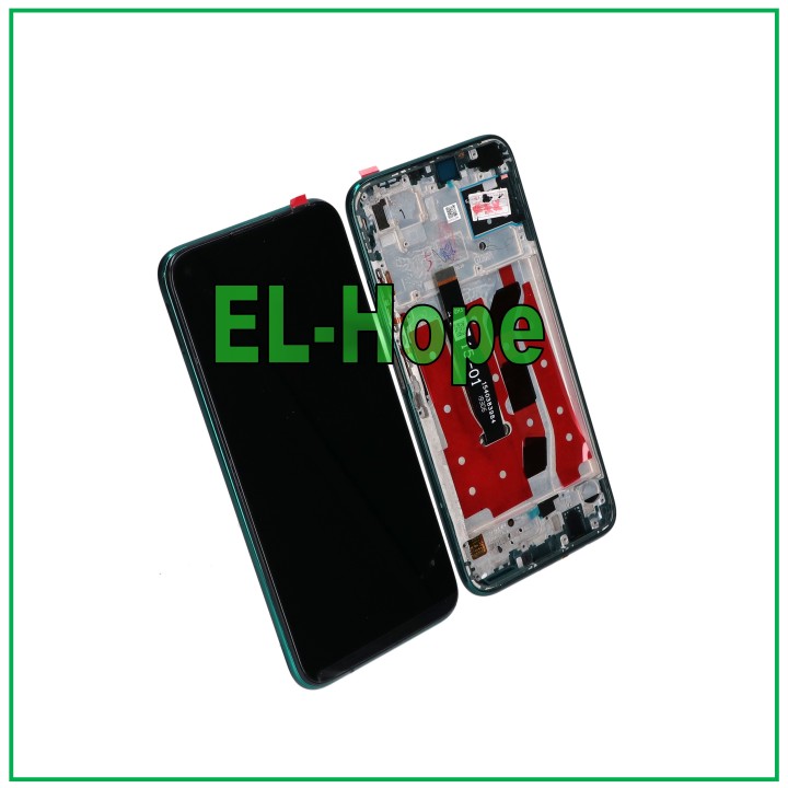 Cadre d e'cran LCD pour Huawei P40 Lite JNY-L21A JNY-LX1, e'cran tactile en verre vert